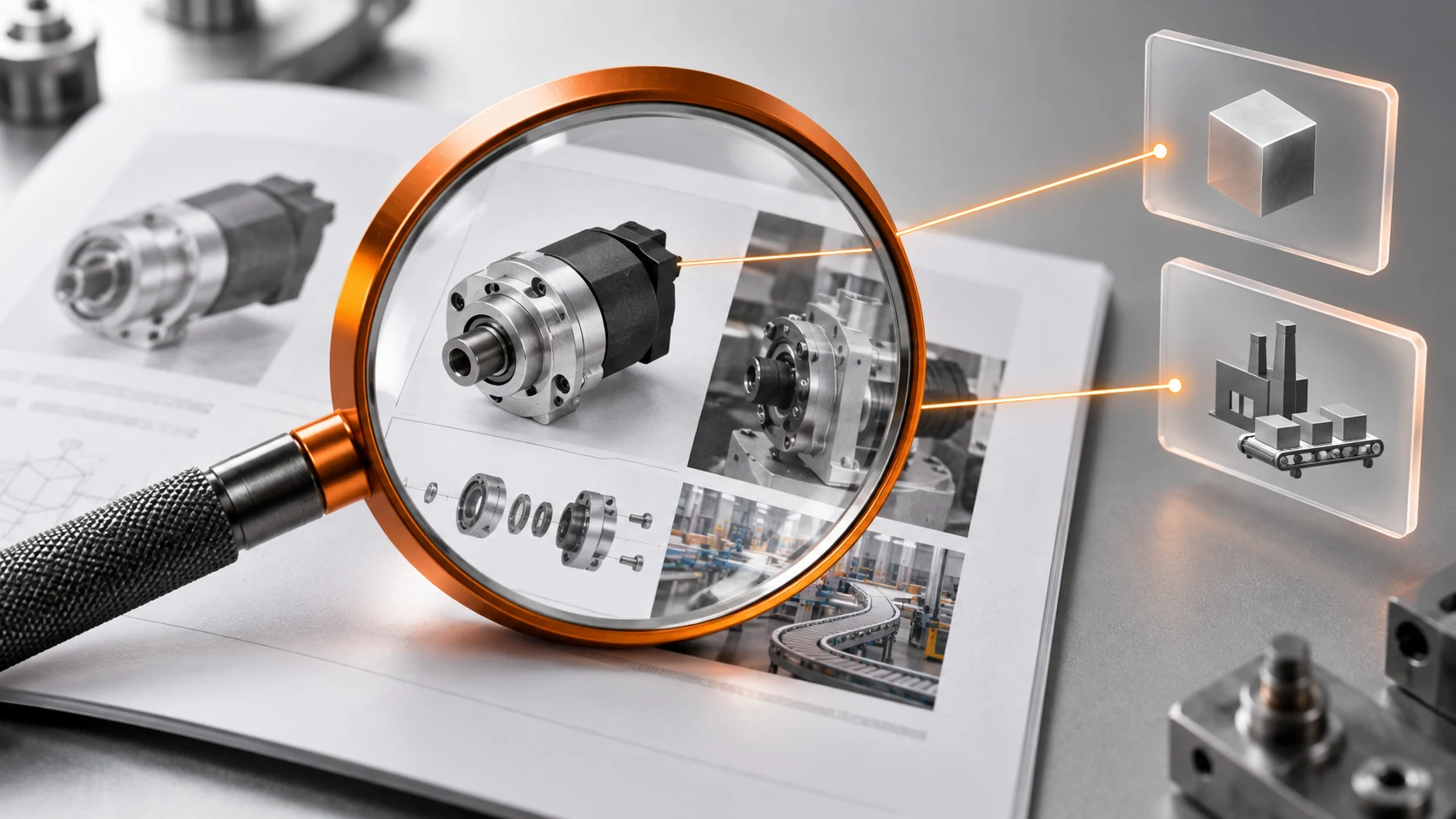 Conceptual application search connecting a technical product with relevant manufacturing context